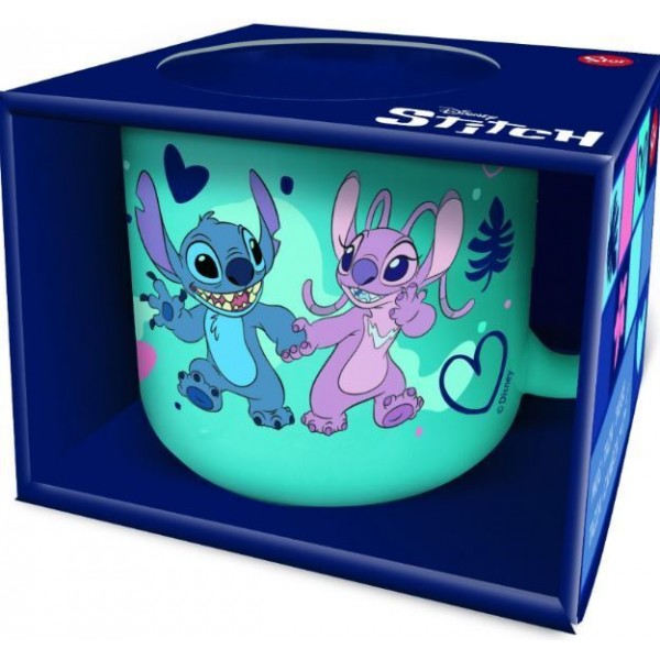 STITCH TAZA CERAMICA 355 ML FULL DECO EN CAJA REGALO DISNEY