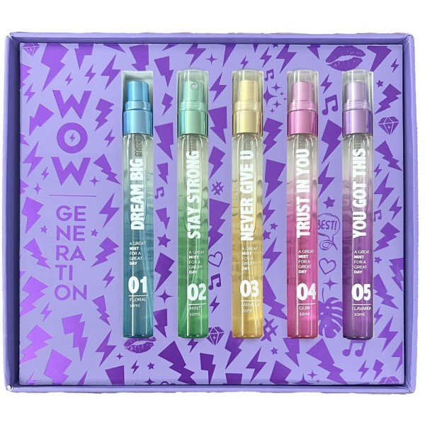 Set 5 Bruma Corporal Perfumada Wow Generation