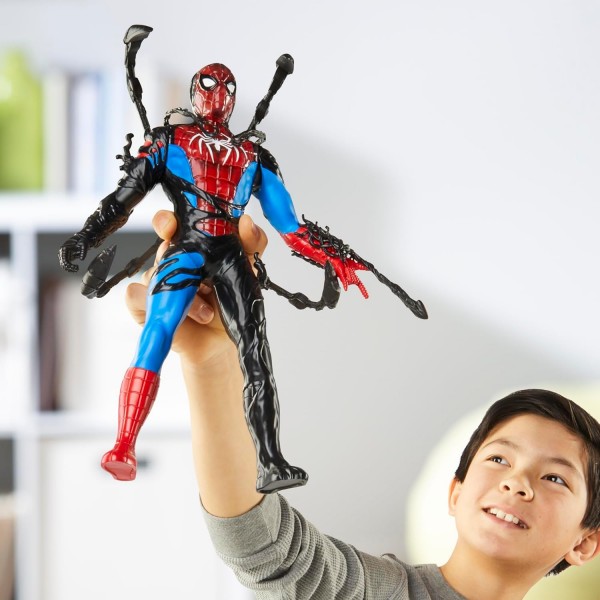Marvel Spider-Man, VenomVersus Spider-Man Transformación líquida, Figura de acción con Accesorios