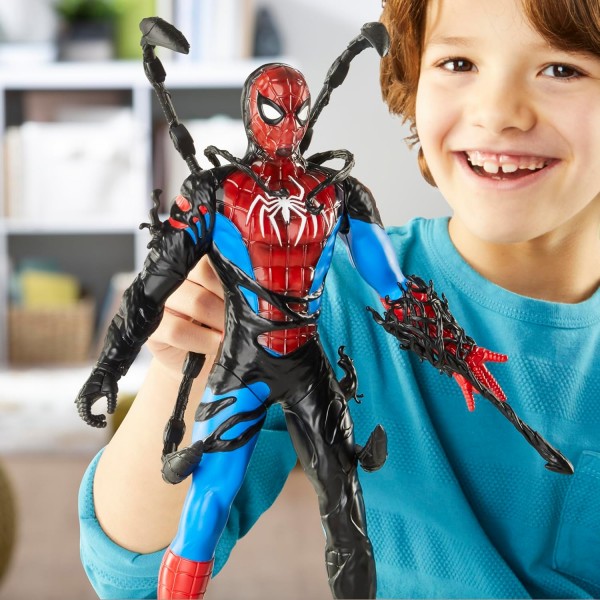 Marvel Spider-Man, VenomVersus Spider-Man Transformación líquida, Figura de acción con Accesorios