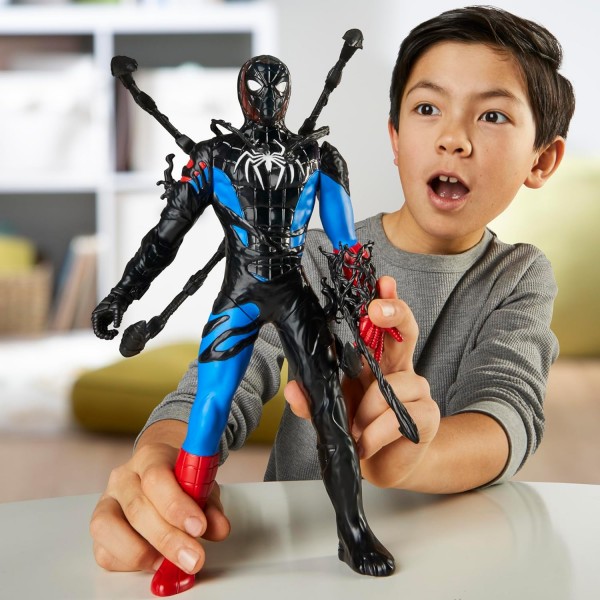 Marvel Spider-Man, VenomVersus Spider-Man Transformación líquida, Figura de acción con Accesorios