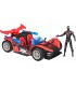 Marvel Spider-Man VenomVersus, Epic World of Action, Bólido Lanzador de Miles Morales, Figura y Coche, Juguetes de superhéroes