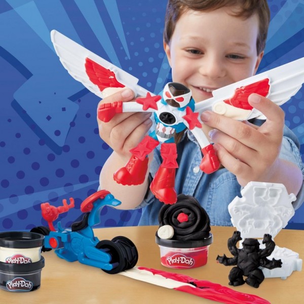 PLAY-DOH MOTO CORTADORA CAPITÁN AMÉRICA MARVEL