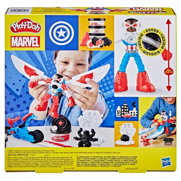 PLAY-DOH MOTO CORTADORA CAPITÁN AMÉRICA MARVEL
