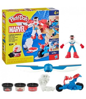 PLAY-DOH MOTO CORTADORA CAPITÁN AMÉRICA MARVEL