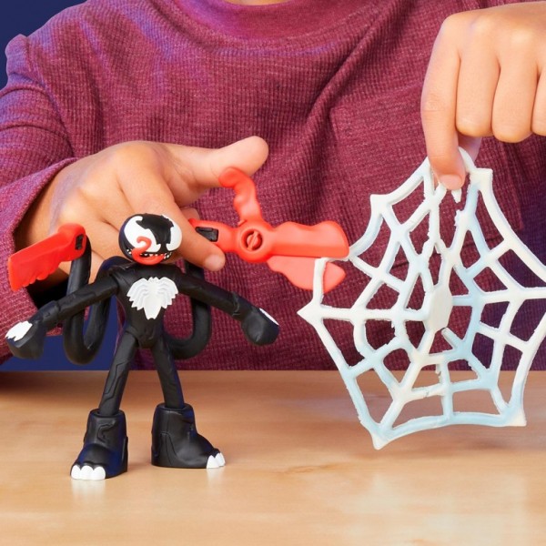 PLAY-DOH SPIDER-MAN LANZA Y ATRAPA MARVEL