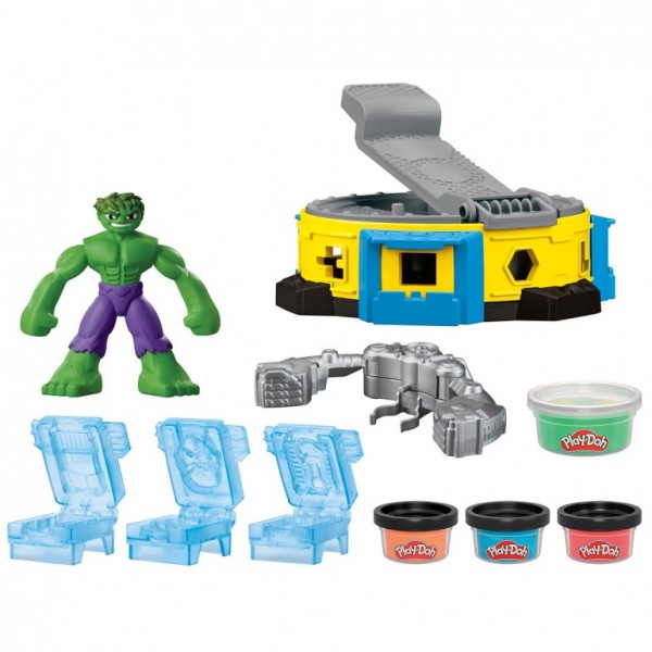 PLAY-DOH HULK APLASTA Y MOLDEA MARVEL