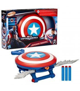 Marvel Capitán América Escudo Lanza dardos Nerf