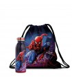 Set botella térmica +bolsa ajustable Spider-Man