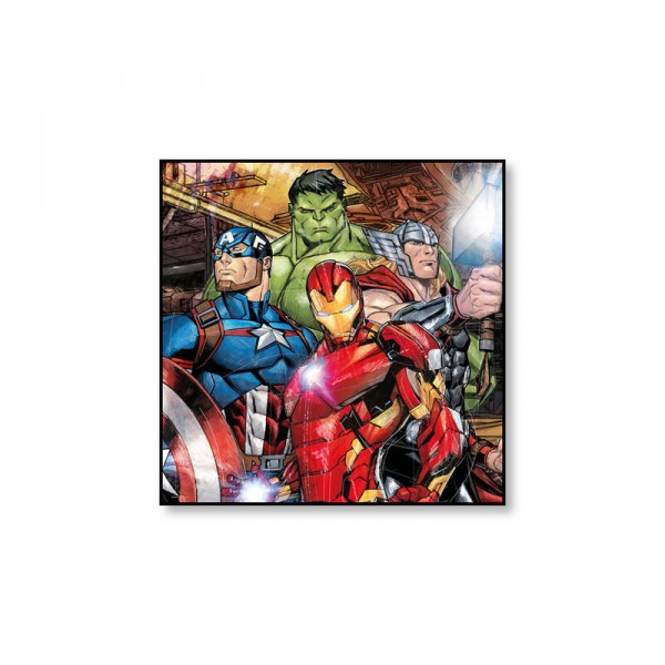 Pintura sobre lienzo Avengers 50x50 cm