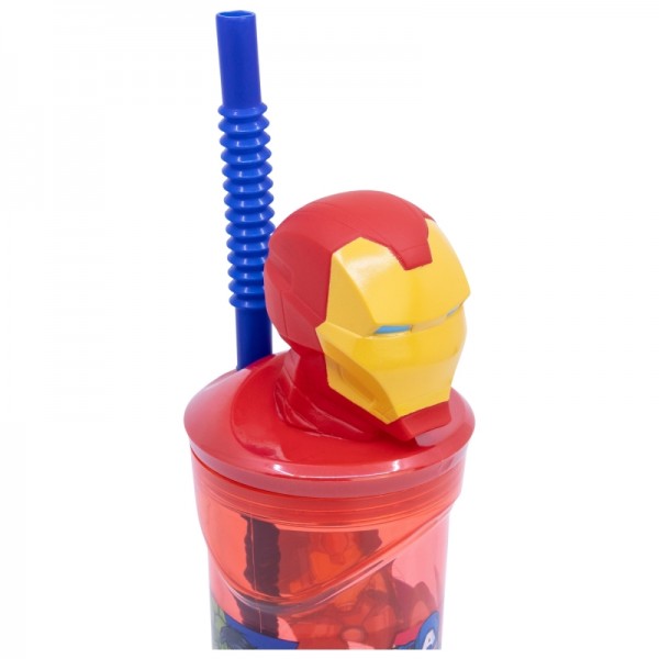 VASO FIGURA 3D 360 ML AVENGERS  IRON MAN