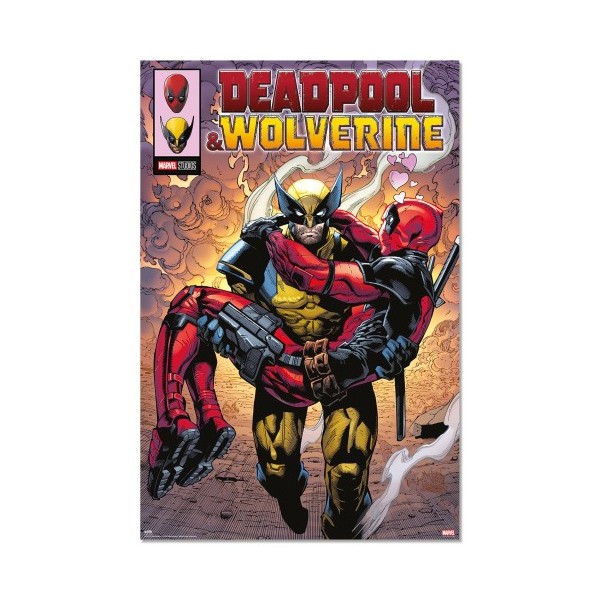 Poster Deadpool Y Lobezno Comic Marvel Studios