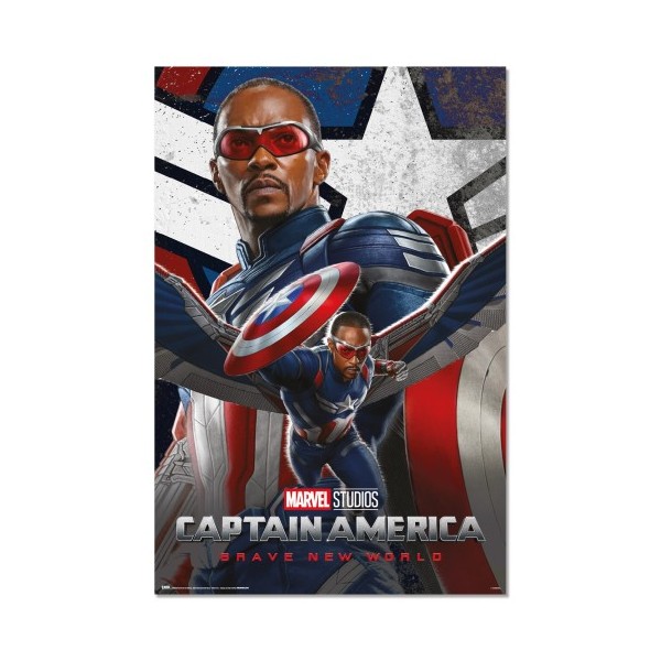 Poster Capitan America Brave New World Marvel