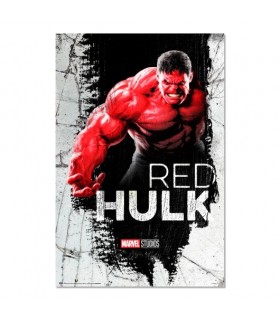 Poster Red Hulk Capitan America Brave New World Marvel