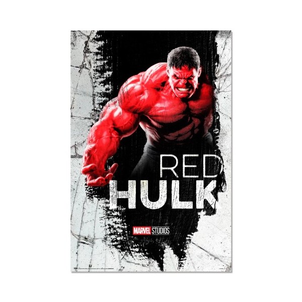 Poster Red Hulk Capitan America Brave New World Marvel