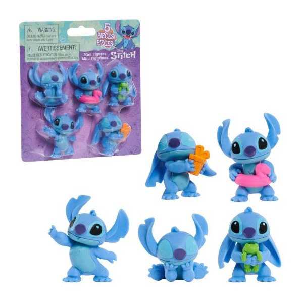 Blister 5 figuras Stitch Disney