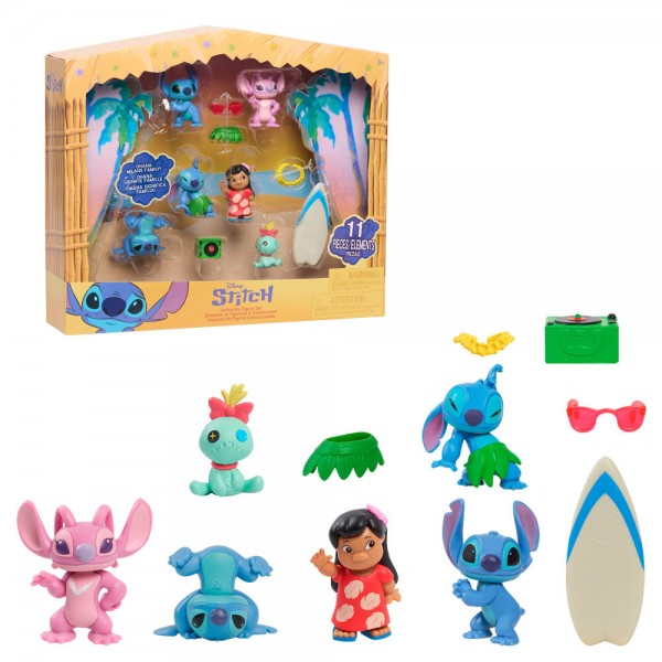 Blister 6 figuras Stitch Disney 5cm