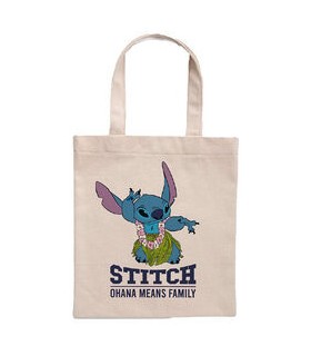 Bolsa shopping Ohana Means Family Stitch Disney