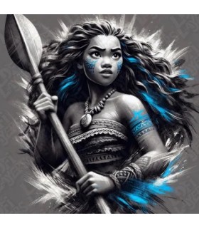 Pintura impresa Vaiana 3D