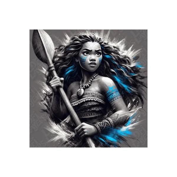 Pintura impresa Vaiana 3D