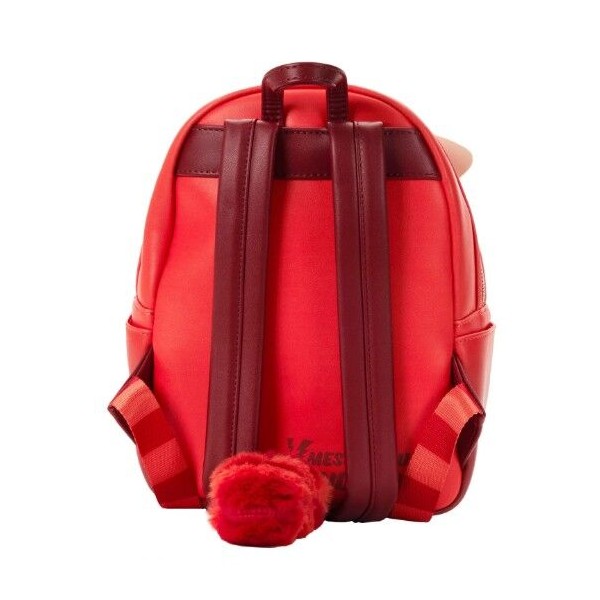 Mini mochila Turning Red Panda tacto de peluche y cola 3D