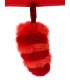 Mini mochila Turning Red Panda tacto de peluche y cola 3D