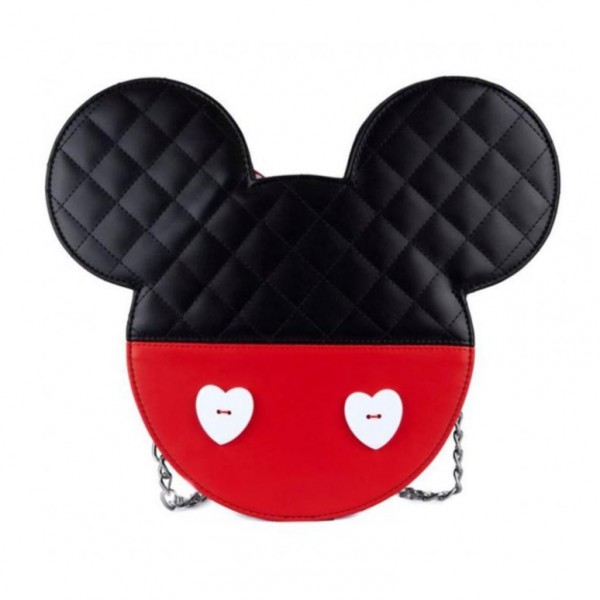Bolso bandolera reversible Mickey & Minnie San Valentín 28,6 cm