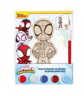 FIGURAS COLOREABLES MADERA SPIDEY