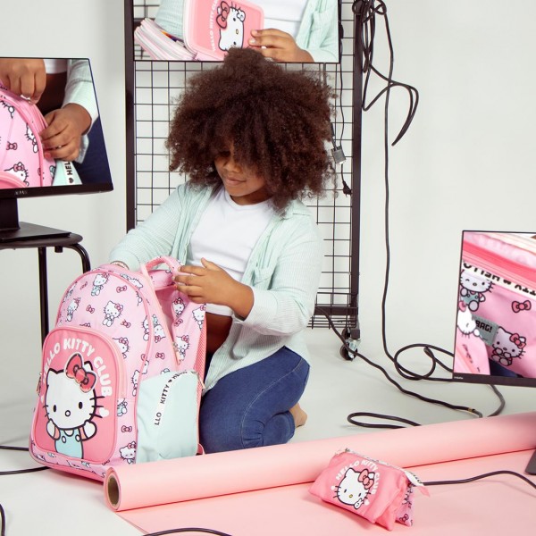 Estuche Portatodo 3 Compartimentos Hello Kitty
