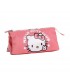 Estuche Portatodo 3 Compartimentos Hello Kitty