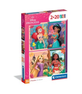 DISNEY PRINCESS - 2X20 PIÈCES