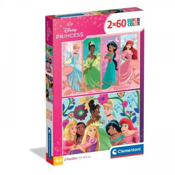 DISNEY PRINCESS - 2 x 60 PIÈCES