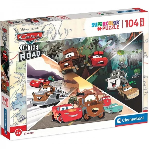 Puzzle Cars on The Road Maxi de 104