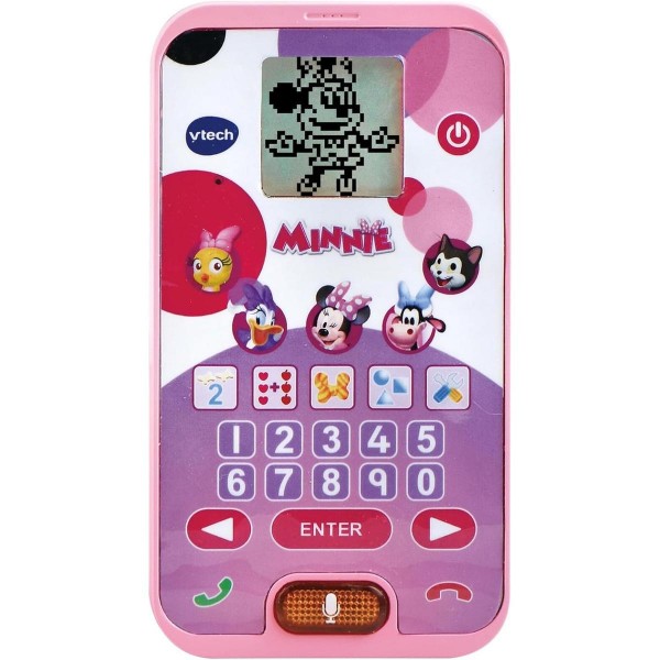 Teléfono educativo rosa de Minnie