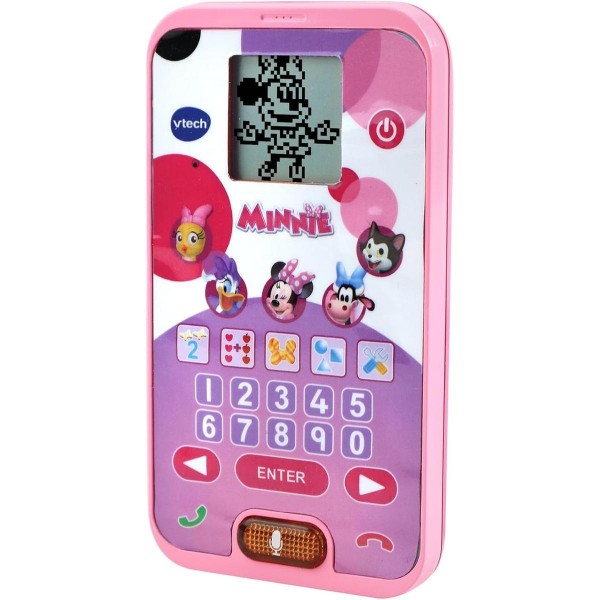 Teléfono educativo rosa de Minnie