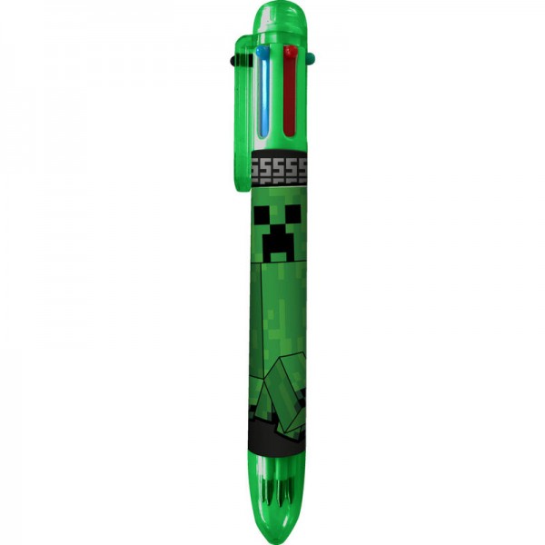 Bolígrafo 6 colores Minecraft