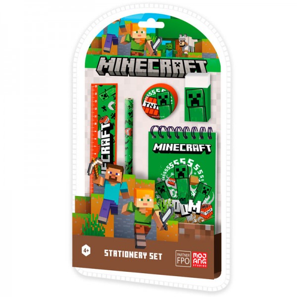 Set papelería Minecraft 5pzs