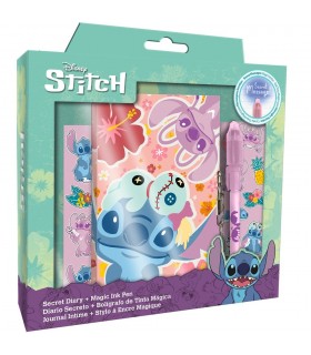 Diario + Bolígrafo mágico Stitch Disney