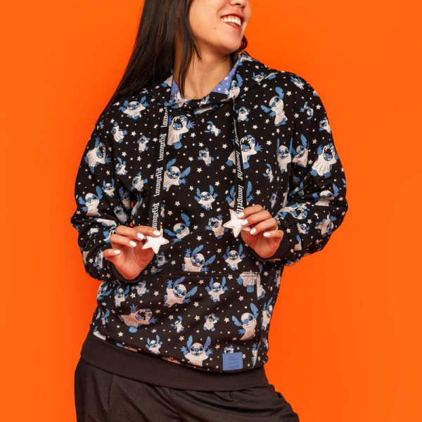 Sudadera unisex con capucha Stitch disfraz de fantasma