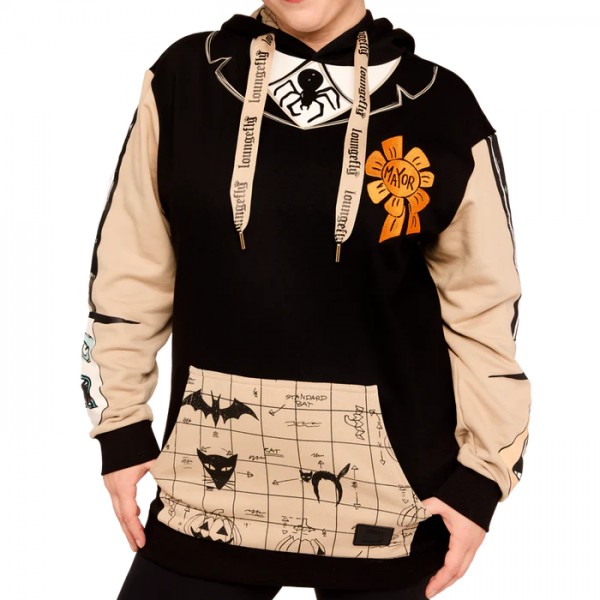 Sudadera unisex con capucha personajes Pesadilla antes de Navidad