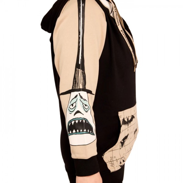 Sudadera unisex con capucha personajes Pesadilla antes de Navidad