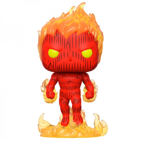 Figura POP Marvel Los 4 Fantásticos La Antorcha Humana