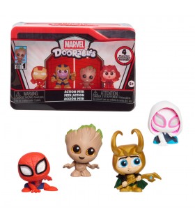 Capsula sorpresa 4 figuras Action Mini Peek Marvel Doorables surtido