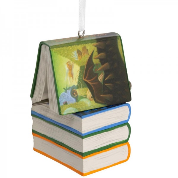 Adorno navideño libros Harry Potter de Resina