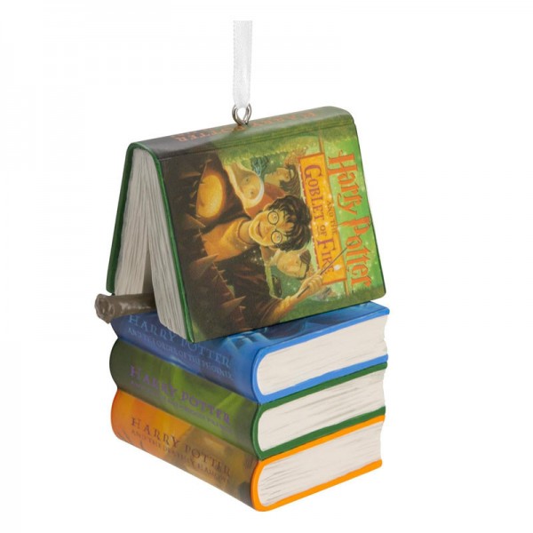 Adorno navideño libros Harry Potter de Resina