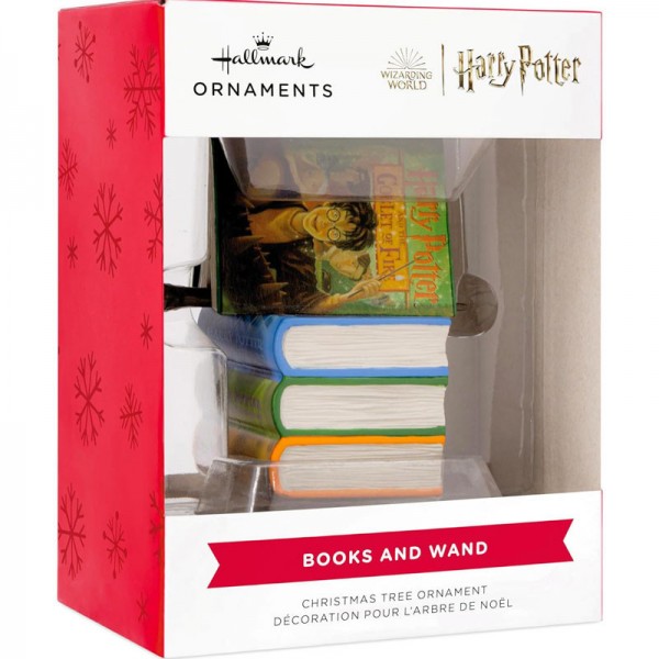 Adorno navideño libros Harry Potter de Resina