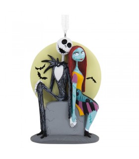 Adorno Jack & Sally en la Luna de Resina