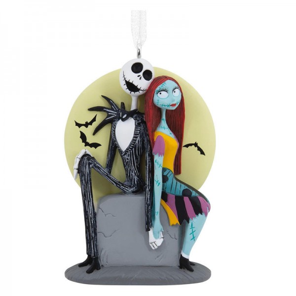 Adorno Jack & Sally en la Luna de Resina