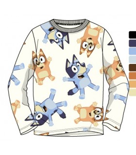 Camiseta infantil manga larga Bluey