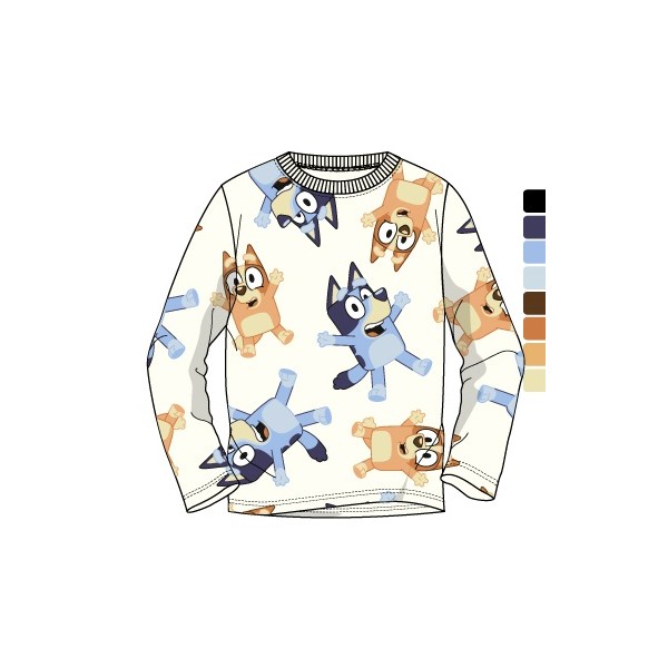 Camiseta infantil manga larga Bluey